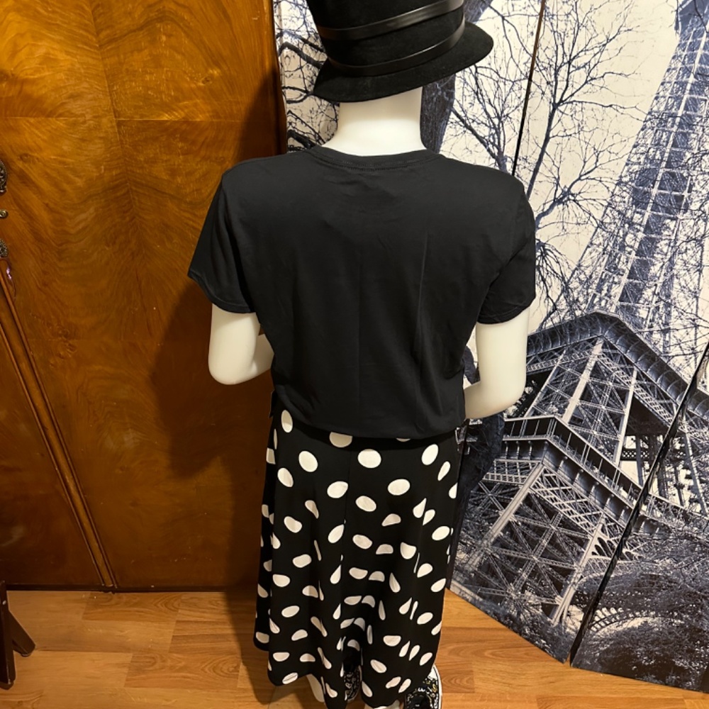 Messini Women’s Polka Dot Flared Skirt - Picture 3 of 7